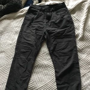 Dark Grey, Distressed H&M Mom Jeans